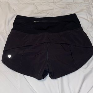 Lululemon speed up short high rise 2.5” black size 4